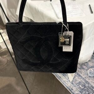 Chanel Black Quilted Tote Bag